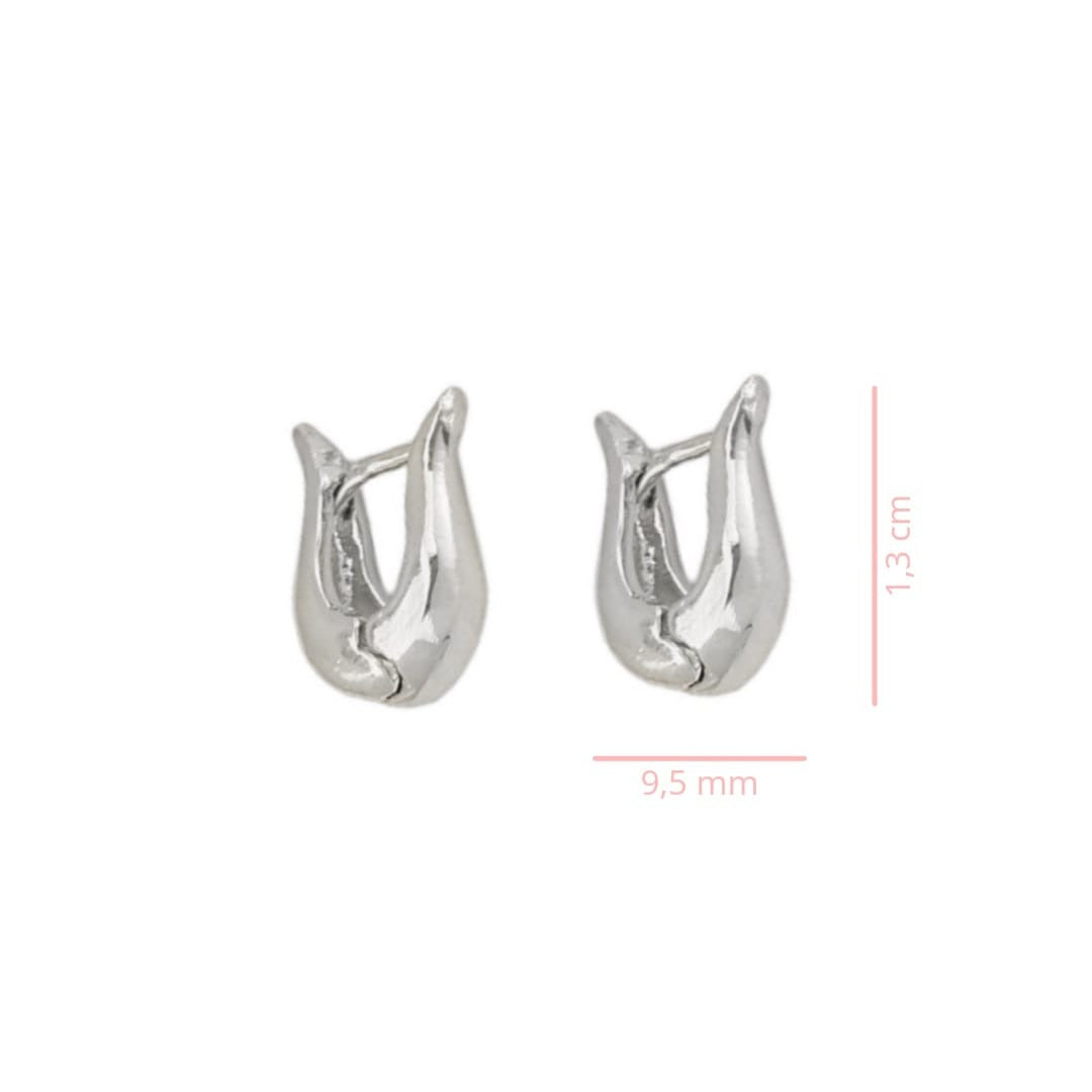 EARRING MINI OVAL HOOP