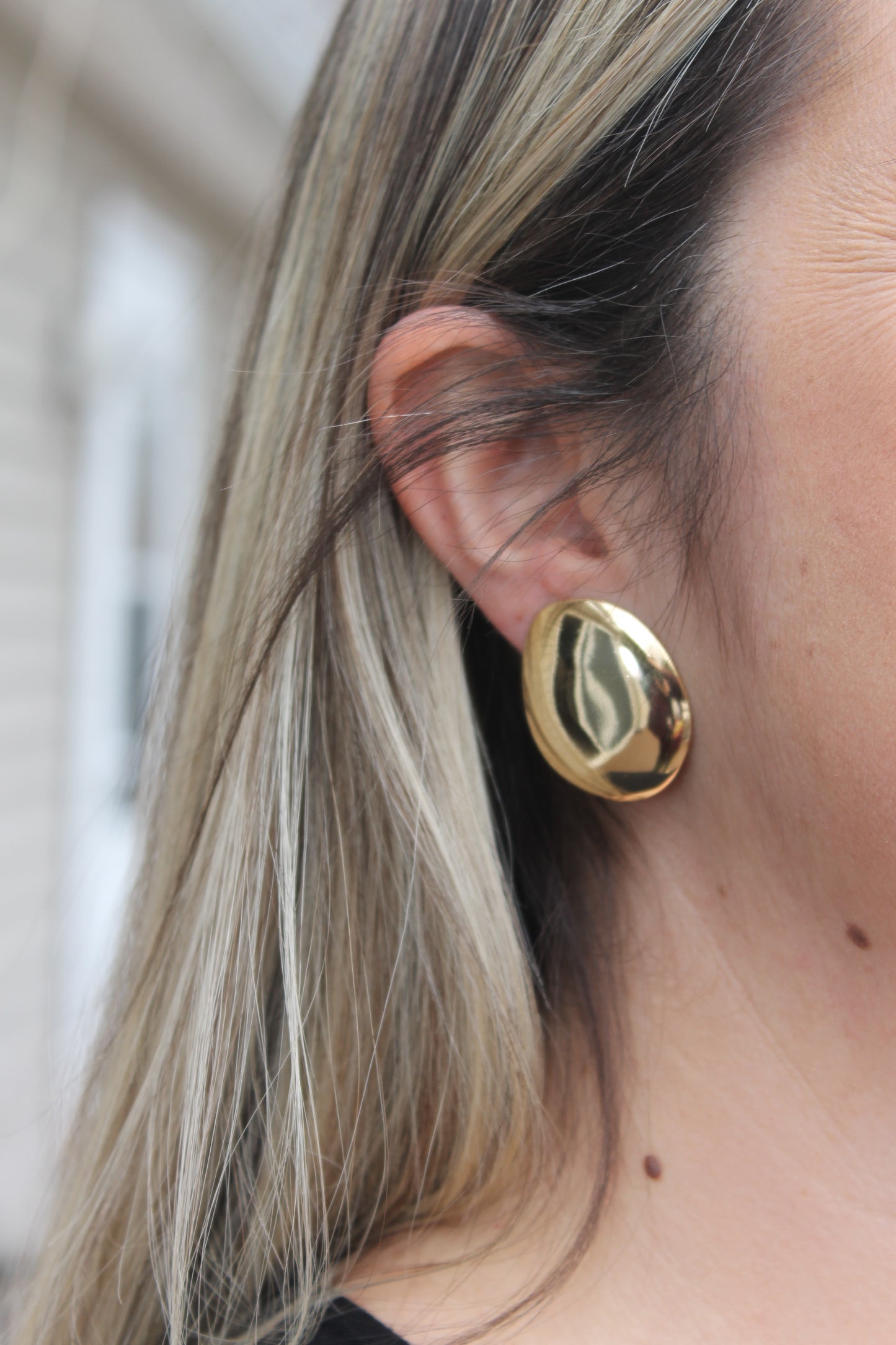 EARRING OVAL (clip-on)