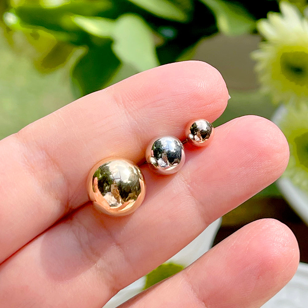 TRIO SPHERES - GOLD/SILVER/ROSE PLATED