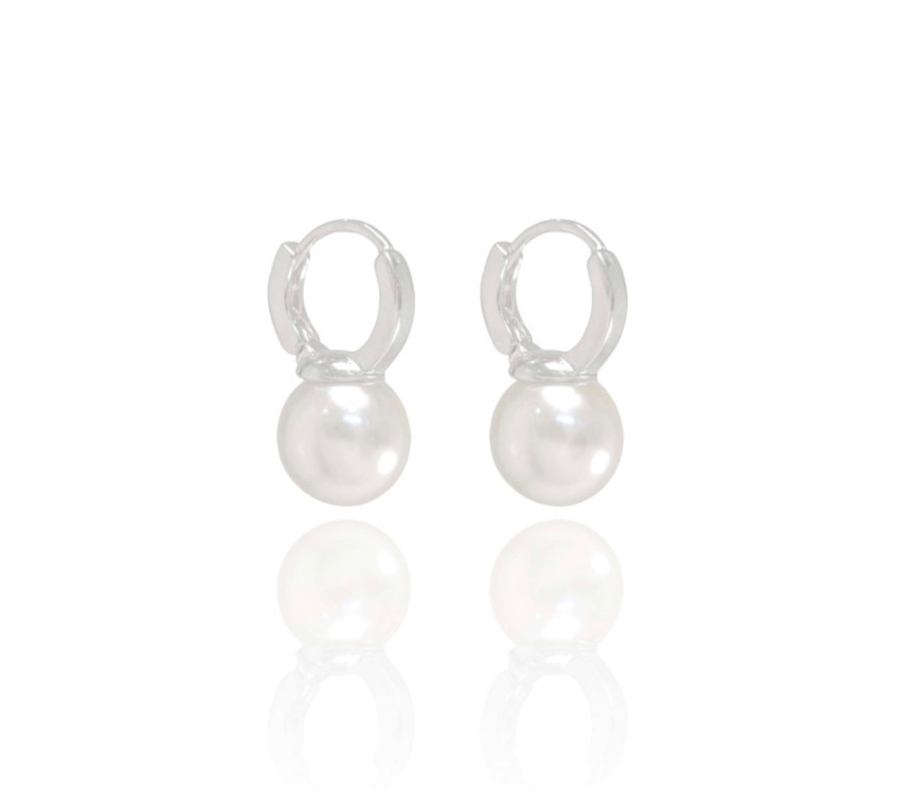 EARRING HOOP+PEARL