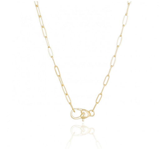 NECKLACE CHAIN HEART CLASP