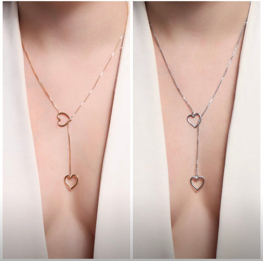 Necklace Tie Heart