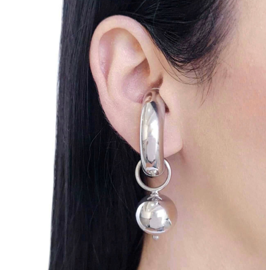 EARRING TUBE + SPHERE